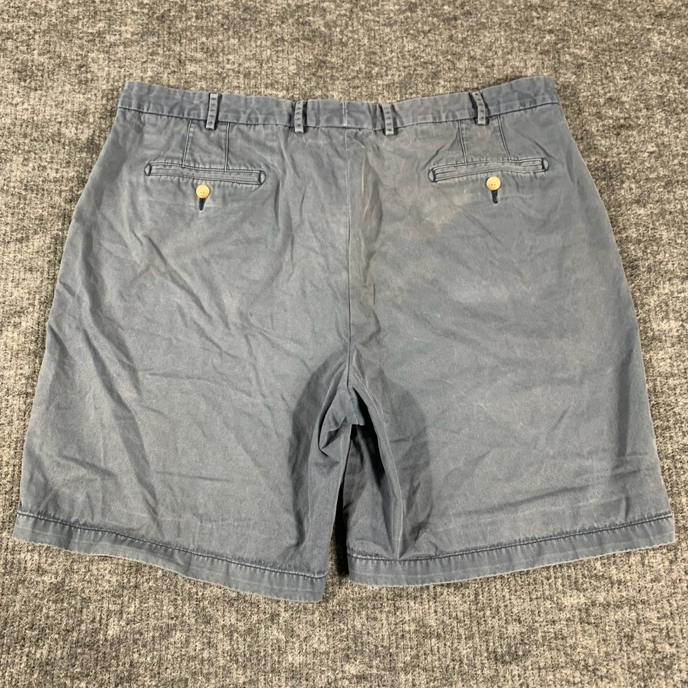 Peter Millar Shorts Mens 42 Fits 40 Blue Cotton Flat Front Casual Preppy Golf - Picture 9 of 10